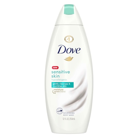 Dove Sensitive Skin Body Wash 12 fl. oz. Bottle, PK6 PK6 12403